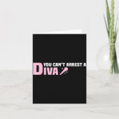 Funny Quote You Can't Arrest A Diva  カード (正面)
