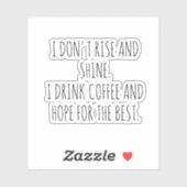 Funny quotes Coffee Cup Stickers  シール (シート)