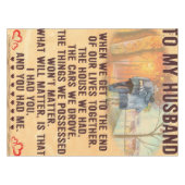 Funny Quotes Gift To Husband | Gift For Father | テーブルクロス (正面(横))