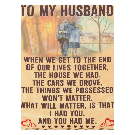 Funny Quotes Gift To Husband | Gift For Father | テーブルクロス (正面)