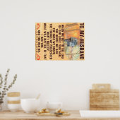 Funny Quotes Gift To Husband | Gift For Father | ポスター (キッチン)