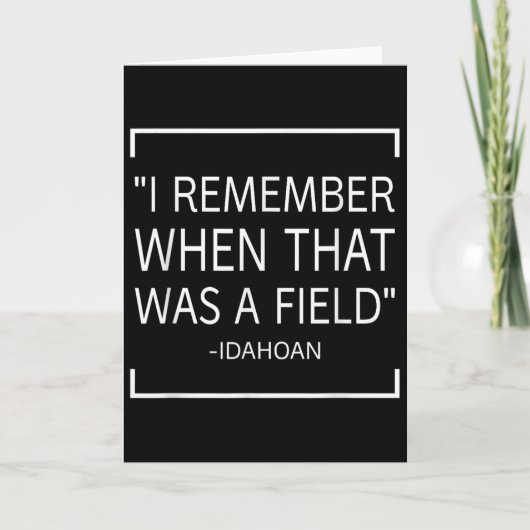 Funny Quotes Saying - I Remember When That Was A F カード (正面)