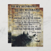 Funny Quotes To My Husband | Gift For Husband | (正面/裏面)