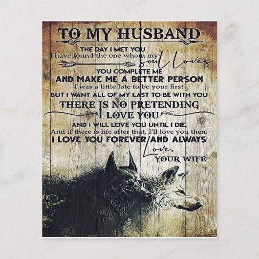 Funny Quotes To My Husband | Gift For Husband | (裏面)