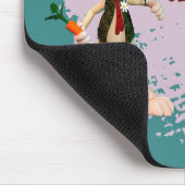 Funny Rabbit Best Teacher in the Classroom マウスパッド (コーナー)