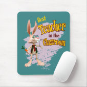Funny Rabbit Best Teacher in the Classroom マウスパッド (マウス)