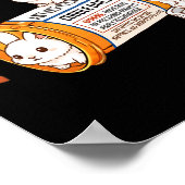 Funny Rabbit Bunny Anti Depressant Zoo Boys Girls  ポスター (角)