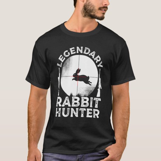 Funny Rabbit Hunting Gift Cute Proud Legendary Rab Tシャツ (正面)