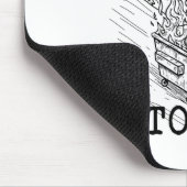 Funny Raccoon 2026 Snarky New Year, Rollin' 2025 I マウスパッド (コーナー)