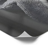 Funny Raccoon Bathrobe Print, Quirky Bathroom Wall ポスター (角)