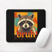 Funny Raccoon Bruh Meme Teens Boys Girls Men Graph マウスパッド (マウス)