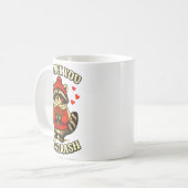 Funny Raccoon I’d Ck You Over Trash Valentines Day コーヒーマグカップ (正面左)