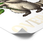 Funny Raccoon I’d Ck You Over Trash Valentines Day ポスター (角)