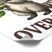 Funny Raccoon I’d Ck You Over Trash Valentines Day ポスター (角)