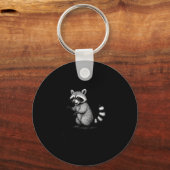 Funny Raccoon Meme Quote Humor For Men Women Boy G キーホルダー (正面)