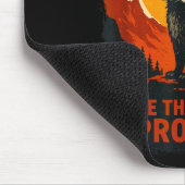 Funny Raccoon Nature Wildlife Outdoor Graphic Sarc マウスパッド (コーナー)