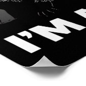 Funny Raccoon Quote - First of All I'm a Delight ポスター (角)