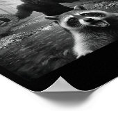 Funny Raccoon Selfie With Bigfoot 67 Six Seven Mem ポスター (角)