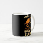 Funny Raccoon Tech Lover Graphic Tee Computer Geek コーヒーマグカップ (正面右)