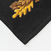 Funny Raccoon Turkey Pumpkin Thanksgiving Gift Men フリースブランケット (角)