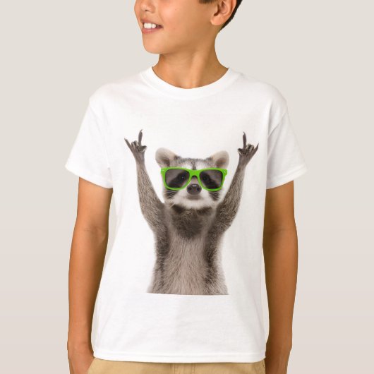 Funny racoon tシャツ (正面)