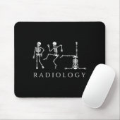 Funny radiology skeleton dancing xray technician マウスパッド (マウス)