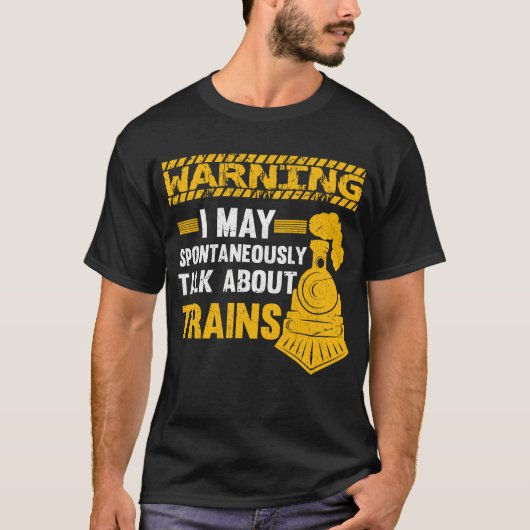 Funny Railfan Quote Trainspotter Train Lover Railr Tシャツ (正面)