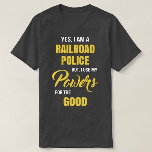 Funny Railroad Police Tシャツ (デザイン正面)