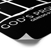 Funny Rainbow Christ Cross - Christian Quote God's ポスター (角)