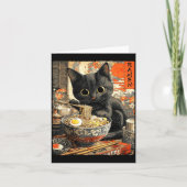 Funny Ramen Cat Noodle Lovers Anime Otaku  カード (正面)