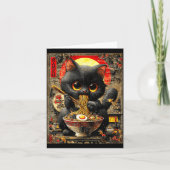 Funny Ramen Cat Noodle Lovers Anime Otaku  カード (正面)