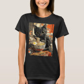 Funny Ramen Cat Noodle Lovers Anime Otaku  Tシャツ (正面)
