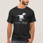 Funny Raptor Distance Time Velociraptor Physics Ma Tシャツ (正面)