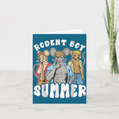 Funny Rat Lover Quote Rodent Boy Summer Cool Vacat カード (正面)