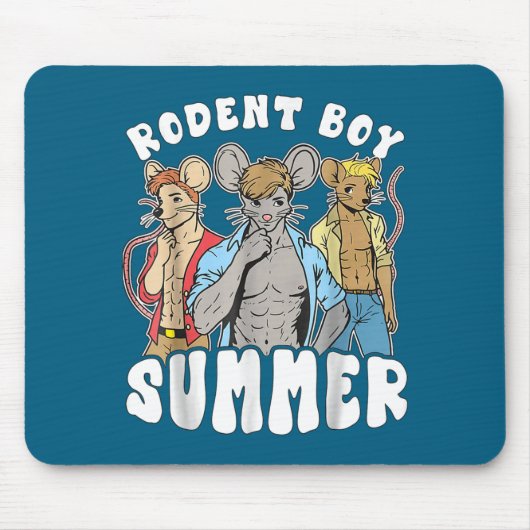Funny Rat Lover Quote Rodent Boy Summer Cool Vacat マウスパッド (正面)