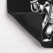 Funny Rate Raccoon マウスパッド (コーナー)