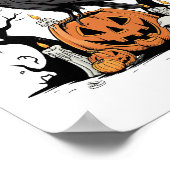 Funny Raven, F-Caw-F, Skull Raven, Gothic Crow ポスター (角)