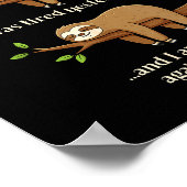 Funny Re-tired Definition Sloth ポスター (角)