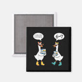 Funny Reading 67 Six Seven Meme Goose Teacher Book マグネット (正面/裏面)