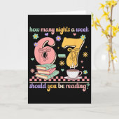 Funny Reading 67 Teacher Six Seven Reading 6 7 Boo カード (黄色い花)
