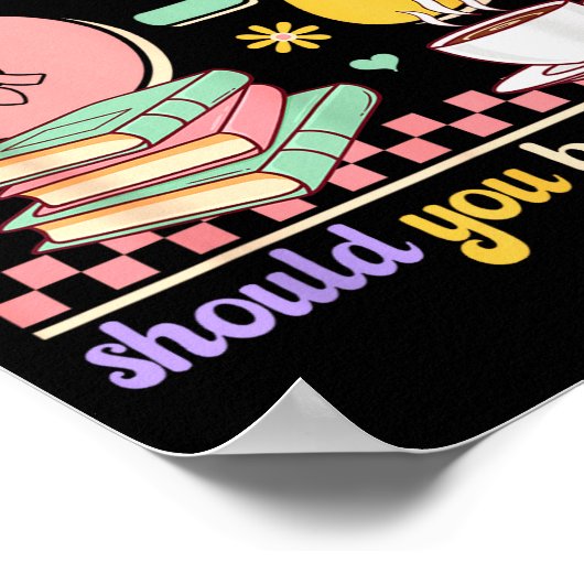 Funny Reading 67 Teacher Six Seven Reading 6 7 Boo ポスター (角)