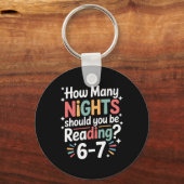 Funny Reading 6 7 Six Seven Meme English Teacher B キーホルダー (正面)