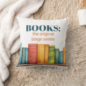 Funny Reading Book Lover クッション (ブランケット)