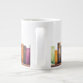 Funny Reading Book Lover ジャンボコーヒーマグカップ (裏面)