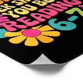 Funny Reading Book Teacher 67 Six Seven Meme  ポスター (角)