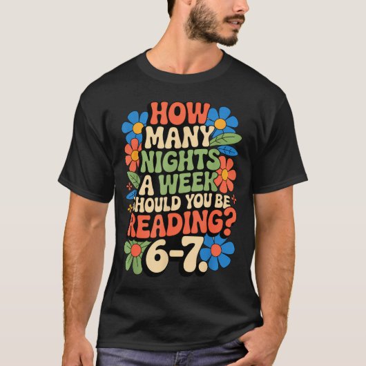 Funny Reading Book Teacher 67 Six Seven Meme  Tシャツ (正面)