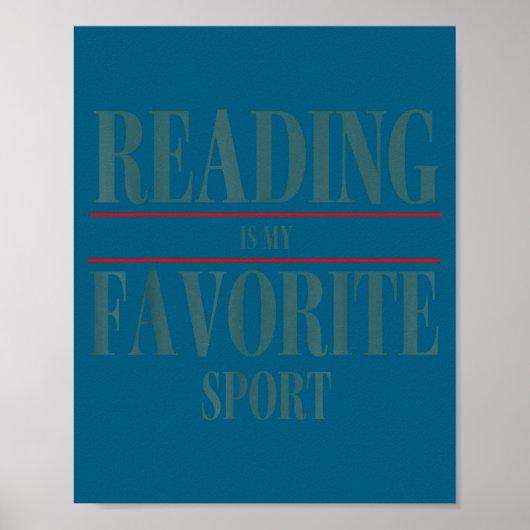 Funny Reading Is My Favorite Srt Book Lover Quote  ポスター (正面)