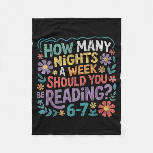 Funny Reading Six Seven Meme Book Lover 67 Teacher フリースブランケット (正面)