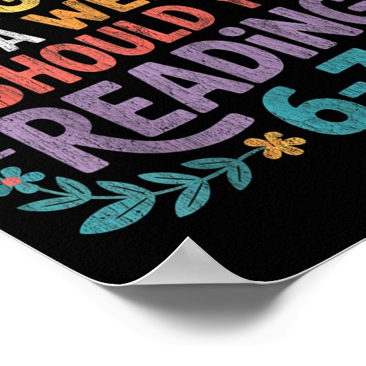 Funny Reading Six Seven Meme Book Lover 67 Teacher ポスター (角)