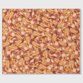 Funny Real Bacon Pattern Gag Gift ラッピングペーパー (フラット)